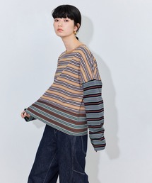 【Girls Department Club for ADAM ET ROPE'】TRIPLE BORDER LAYER LS EX