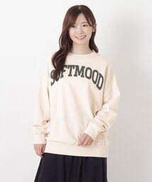 コットンミニ裏毛ロゴプルオーバー