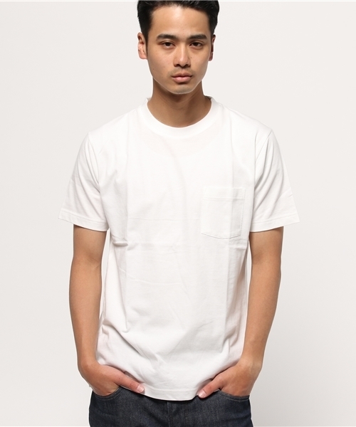 ikka（イッカ）の「カリフォルニアコットン無地クルーネックT（Tシャツ/カットソー・メンズ・ホワイト/ネイビー/ブラック・MEDIUM/LARGE/SMALL/X-LARGE）」の2枚目の写真