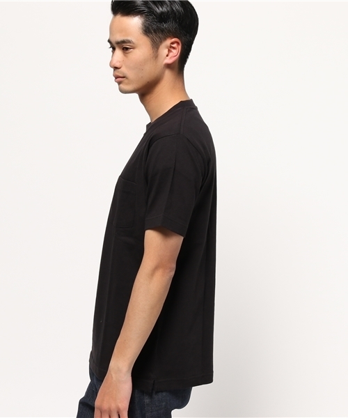 ikka（イッカ）の「カリフォルニアコットン無地クルーネックT（Tシャツ/カットソー・メンズ・ホワイト/ネイビー/ブラック・MEDIUM/LARGE/SMALL/X-LARGE）」の4枚目の写真