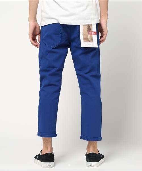 VIBGYOR（ヴィブジョー）の「VIBGYOR Select/ カツラギカラークロップドパンツ（チノパンツ・メンズ・ブラック/カーキ/ベージュ/ロイヤルブルー/ホワイト/グレー系その他/ホワイト系その他/ブラック系その他・MEDIUM/X-LARGE/LARGE/SMALL）」の10枚目の写真