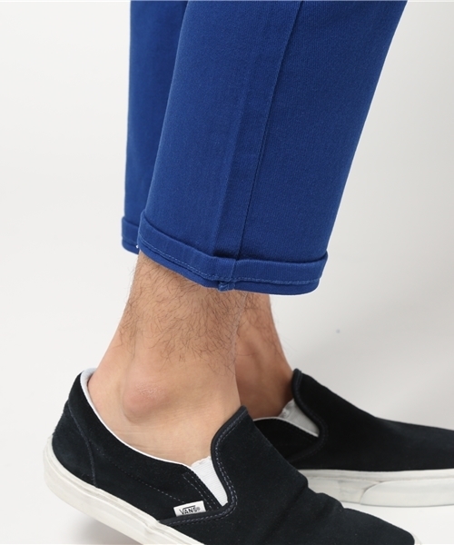 VIBGYOR（ヴィブジョー）の「VIBGYOR Select/ カツラギカラークロップドパンツ（チノパンツ・メンズ・ブラック/カーキ/ベージュ/ロイヤルブルー/ホワイト/グレー系その他/ホワイト系その他/ブラック系その他・MEDIUM/X-LARGE/LARGE/SMALL）」の16枚目の写真