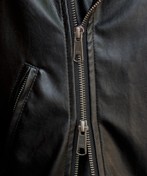 glory crew（グローリークルー）の「【2016 AW新作】ダブルライダースブルゾン（ライダースジャケット・メンズ・ブラック/キャメル・M/LL/S/L）」の9枚目の写真