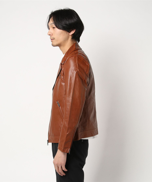 glory crew（グローリークルー）の「【2016 AW新作】ダブルライダースブルゾン（ライダースジャケット・メンズ・ブラック/キャメル・M/LL/S/L）」の17枚目の写真