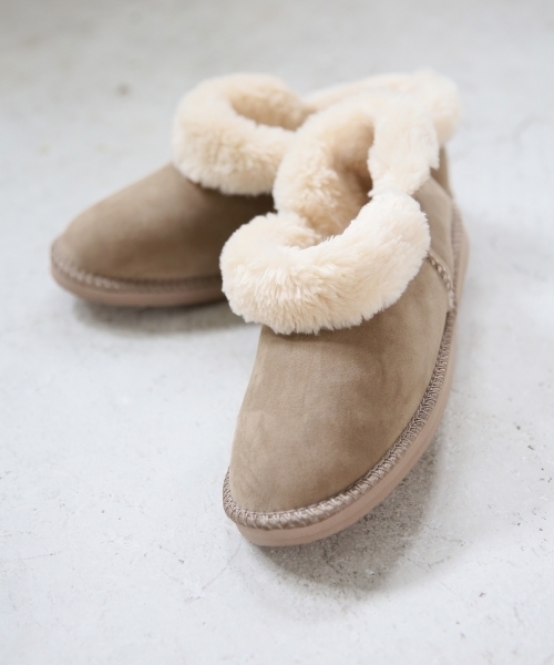 GLOBAL WORK（グローバルワーク）の「ソフトフェイクムートン/727356（ブーツ・レディース・ブラウン/ブラック/ベージュ・LARGE/MEDIUM）」の3枚目の写真