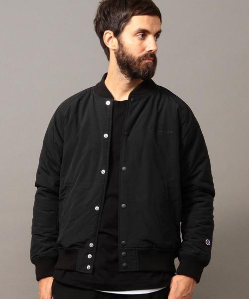Champion（チャンピオン）の「【別注】 ＜Champion（チャンピオン）＞ ∴ SNAP JKT/アウター◆（ナイロンジャケット・メンズ・ブラック/ダークグリーン・SMALL/MEDIUM/LARGE）」の8枚目の写真