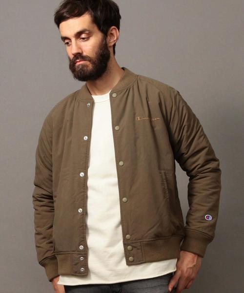 Champion（チャンピオン）の「【別注】 ＜Champion（チャンピオン）＞ ∴ SNAP JKT/アウター◆（ナイロンジャケット・メンズ・ブラック/ダークグリーン・SMALL/MEDIUM/LARGE）」の17枚目の写真