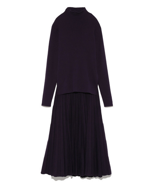 Mila Owen ミラオーウェン の ニットプリーツセットアップ ワンピース Wear