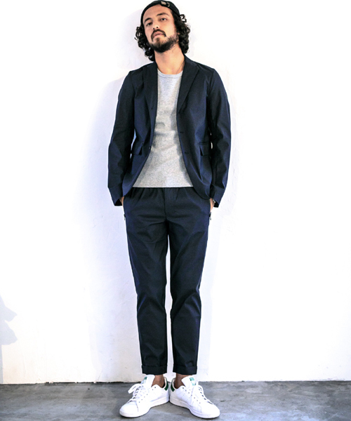 CAMBIO(カンビオ)の「mj4431-Water Repellent Tencel Stretch 3B Tailored Jacket ジャケット(テーラードジャケット・メンズ・ブラック/ネイビー・M/S/L)」の4枚目の写真