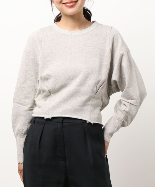 RNA(アールエヌエー)の「M0610 リメイク風裏毛変形プルオーバー(Tシャツ/カットソー・レディース・オフホワイト/杢グレー/ダークネイビー・MEDIUM)」の18枚目の写真