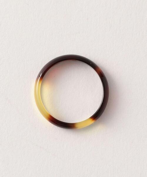 Steven Alan（スティーブンアラン）の「＜大澤鼈甲＞ 4MM BARA RING/ﾘﾝｸﾞ（リング・メンズ・ブラウン・16/18/14/20）」の6枚目の写真