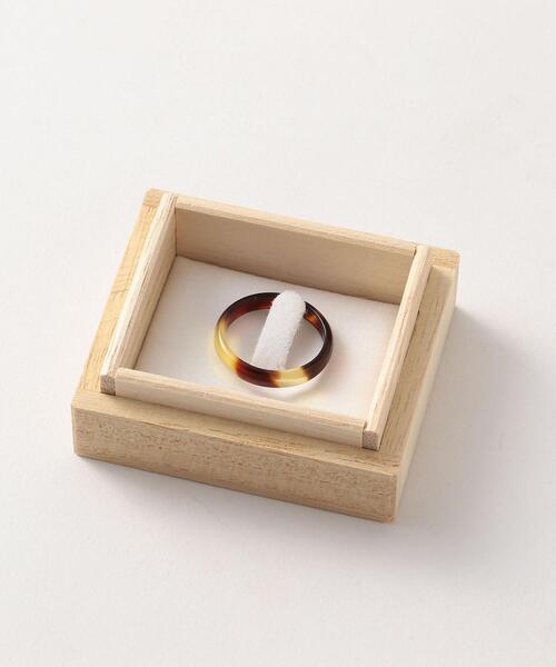 Steven Alan（スティーブンアラン）の「＜大澤鼈甲＞ 4MM BARA RING/ﾘﾝｸﾞ（リング・メンズ・ブラウン・16/18/14/20）」の7枚目の写真