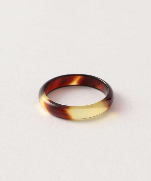 Steven Alan（スティーブンアラン）の「＜大澤鼈甲＞ 4MM BARA RING/ﾘﾝｸﾞ（リング・メンズ・ブラウン・16/18/14/20）」の4枚目の写真