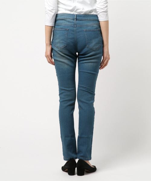 GeeRA（ジーラ）の「美ラインストレッチスキニーデニムパンツ（デニムパンツ・レディース・ブラック系その他/ネイビー/ブラック/ダークインディゴブルー/ダークネイビー/インディゴブルー・58/64/70/61/67/73）」の8枚目の写真