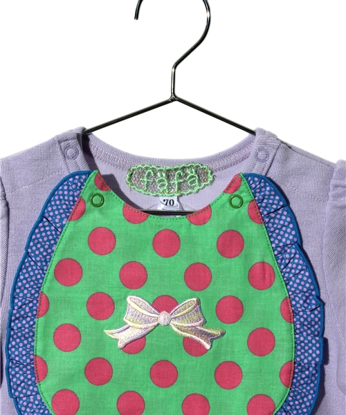 fafa（フェフェ）の「TOTO | ロンパース（ロンパース・キッズ・ラベンダー/ミント・70）」の4枚目の写真