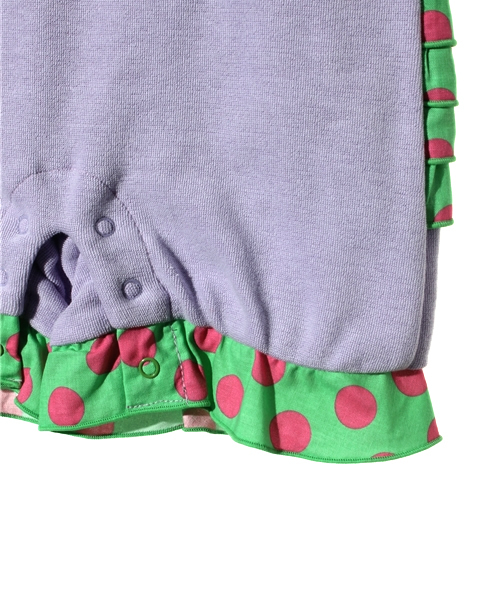 fafa（フェフェ）の「TOTO | ロンパース（ロンパース・キッズ・ラベンダー/ミント・70）」の6枚目の写真