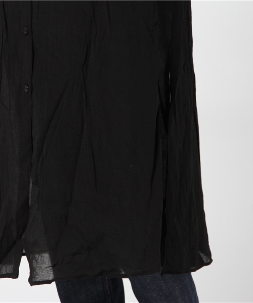 LOWRYS FARM（ローリーズファーム）の「ＪＺシャツガウンワンピース　769427 （ワンピース・レディース・ホワイト/ブラック/オレンジ・MEDIUM/LARGE）」の9枚目の写真