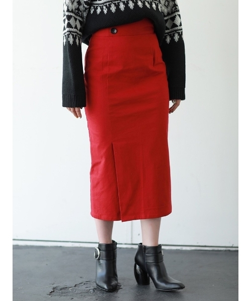 MURUA（ムルーア）の「ストレートロングスカート（スカート・レディース・ブラック/レッド/その他1・1/2）」の3枚目の写真