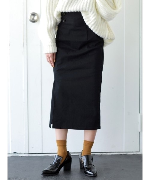 MURUA（ムルーア）の「ストレートロングスカート（スカート・レディース・ブラック/レッド/その他1・1/2）」の2枚目の写真