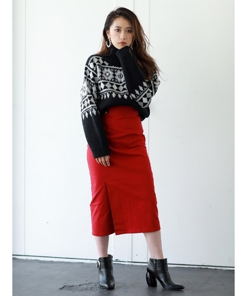 MURUA（ムルーア）の「ストレートロングスカート（スカート・レディース・ブラック/レッド/その他1・1/2）」の5枚目の写真