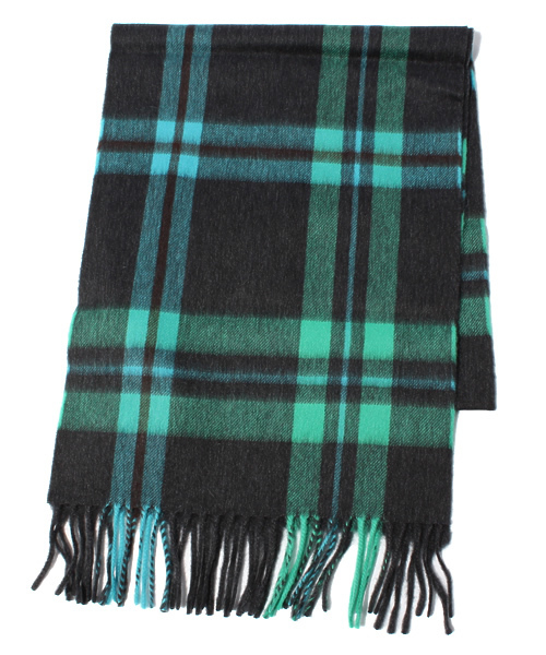 BEAUTY&YOUTH UNITED ARROWS（ビューティーアンドユースユナイテッドアローズ）の「BY SCOTTISH TRADITION ウールチェックマフラー ◆（マフラー・レディース・グレー/ブラウン/ライム/ダークグリーン・フリー）」の4枚目の写真