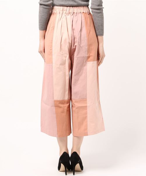 MERLOT（メルロー）の「パッチワークワイドパンツ2576（その他パンツ・レディース・ベージュ/ピンク/ブルー・FREE）」の11枚目の写真
