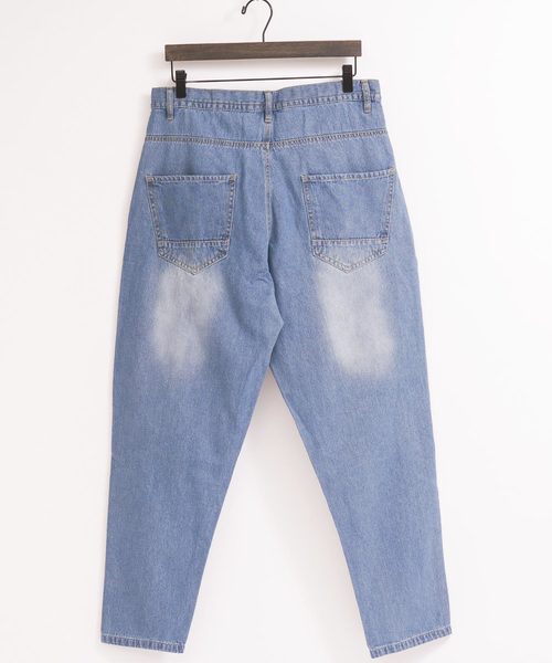 MONO-MART(モノマート)の「バギーシルエットワイドデニムパンツ/ワイドパンツ(MONO-MART)(デニムパンツ・メンズ・サックスブルー/インディゴブルー/ブルー/ライトインディゴブルー・M/L)」の6枚目の写真