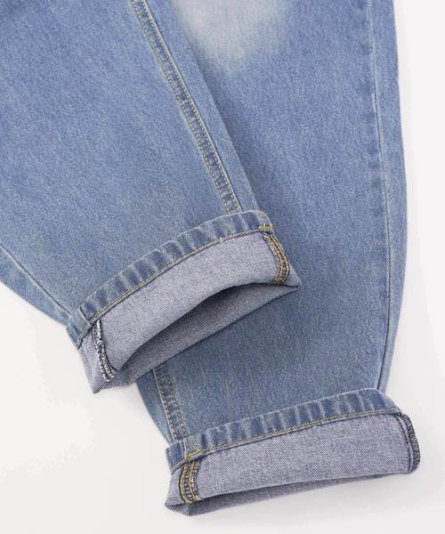 MONO-MART(モノマート)の「バギーシルエットワイドデニムパンツ/ワイドパンツ(MONO-MART)(デニムパンツ・メンズ・サックスブルー/インディゴブルー/ブルー/ライトインディゴブルー・M/L)」の11枚目の写真