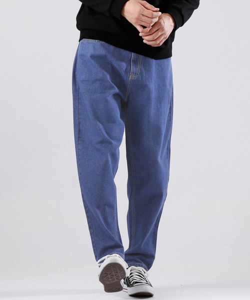 MONO-MART(モノマート)の「バギーシルエットワイドデニムパンツ/ワイドパンツ(MONO-MART)(デニムパンツ・メンズ・サックスブルー/インディゴブルー/ブルー/ライトインディゴブルー・M/L)」の17枚目の写真