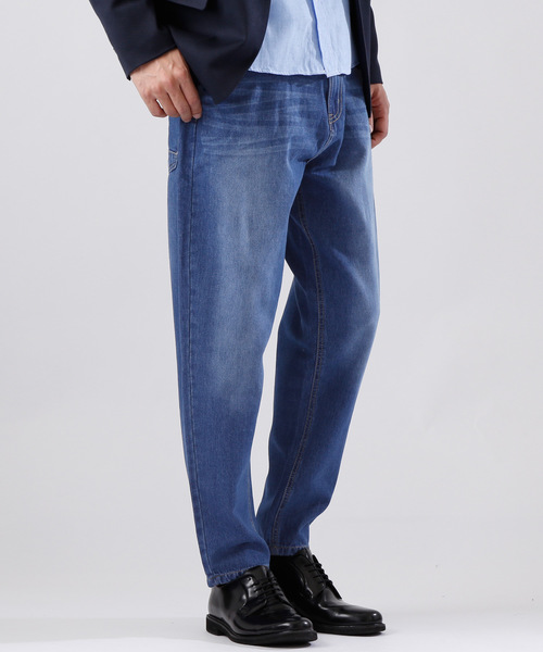 MONO-MART(モノマート)の「バギーシルエットワイドデニムパンツ/ワイドパンツ(MONO-MART)(デニムパンツ・メンズ・サックスブルー/インディゴブルー/ブルー/ライトインディゴブルー・M/L)」の19枚目の写真