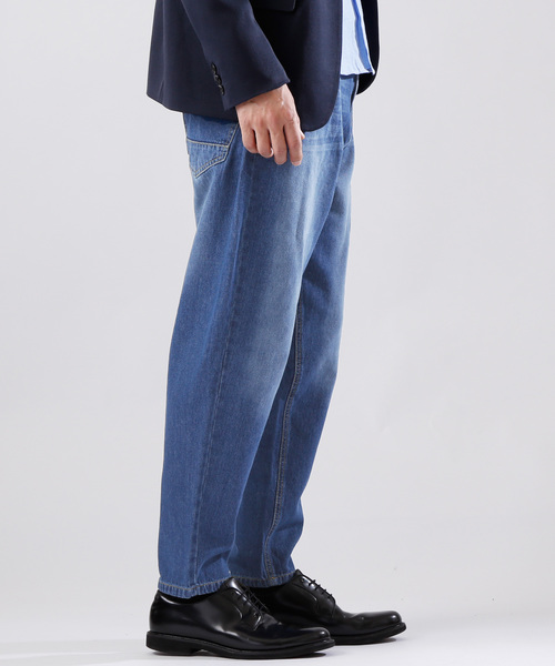 MONO-MART(モノマート)の「バギーシルエットワイドデニムパンツ/ワイドパンツ(MONO-MART)(デニムパンツ・メンズ・サックスブルー/インディゴブルー/ブルー/ライトインディゴブルー・M/L)」の20枚目の写真