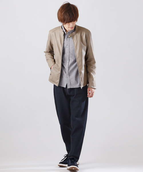 MONO-MART(モノマート)の「バギーシルエットワイドデニムパンツ/ワイドパンツ(MONO-MART)(デニムパンツ・メンズ・サックスブルー/インディゴブルー/ブルー/ライトインディゴブルー・M/L)」の22枚目の写真