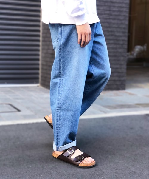 ikka（イッカ）の「【WEB限定】デニムバギーワイドパンツ（デニムパンツ・メンズ・ブルー/ネイビー/スカイブルー/ブラック/その他4/その他1・L/M/S/XL）」の7枚目の写真