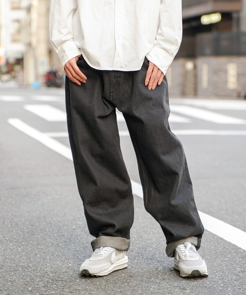 ikka（イッカ）の「【WEB限定】デニムバギーワイドパンツ（デニムパンツ・メンズ・ブルー/ネイビー/スカイブルー/ブラック/その他4/その他1・L/M/S/XL）」の18枚目の写真