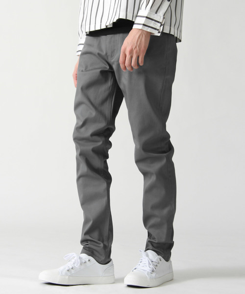 ZIP FIVE(ジップファイブ)の「スキニーフィットテーパードパンツ(その他パンツ・メンズ・ブラック/ベージュ/パープル/ネイビー/グレー/オフホワイト/チャコール/オリーブ/グリーン/モカ・SMALL/MEDIUM/LARGE/X-LARGE/X-SMALL)」の4枚目の写真