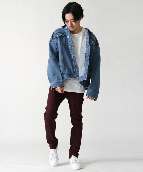 ZIP FIVE(ジップファイブ)の「スキニーフィットテーパードパンツ(その他パンツ・メンズ・ブラック/ベージュ/パープル/ネイビー/グレー/オフホワイト/チャコール/オリーブ/グリーン/モカ・SMALL/MEDIUM/LARGE/X-LARGE/X-SMALL)」の15枚目の写真