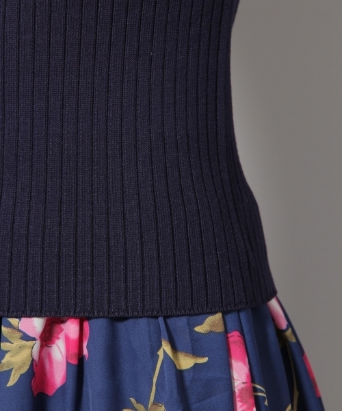 Andemiu（アンデミュウ）の「ハートネックワイドリブプルオーバー788824（ニット/セーター・レディース・イエロー/グリーン/ネイビー/ホワイト/ライトグレー・FREE）」の17枚目の写真