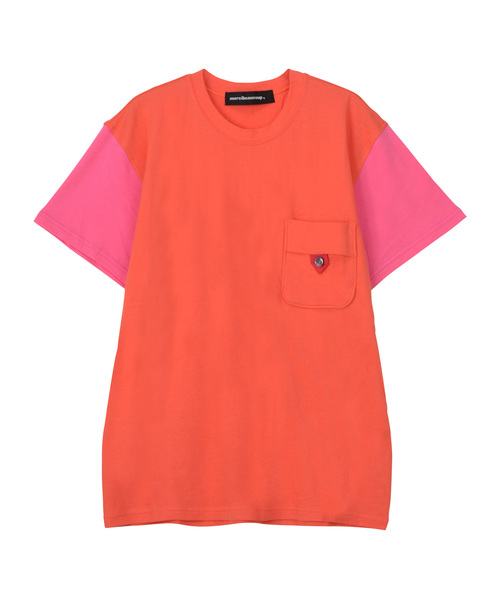 mercibeaucoup,(メルシーボークー)の「B:春インレー(Tシャツ/カットソー・メンズ・ブラック/グレー/ピンク・03)」の3枚目の写真