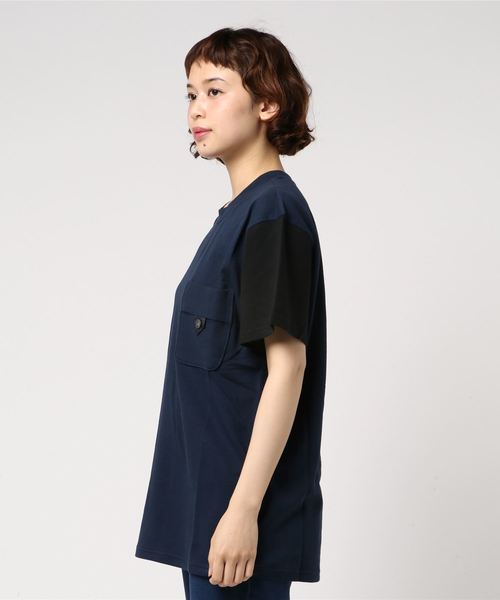 mercibeaucoup,(メルシーボークー)の「B:春インレー(Tシャツ/カットソー・メンズ・ブラック/グレー/ピンク・03)」の5枚目の写真
