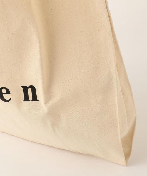 coen(コーエン)の「coenロゴマルシェバッグ(エコバッグ)(トートバッグ・レディース・ブラック/オフホワイト・FREE)」の4枚目の写真