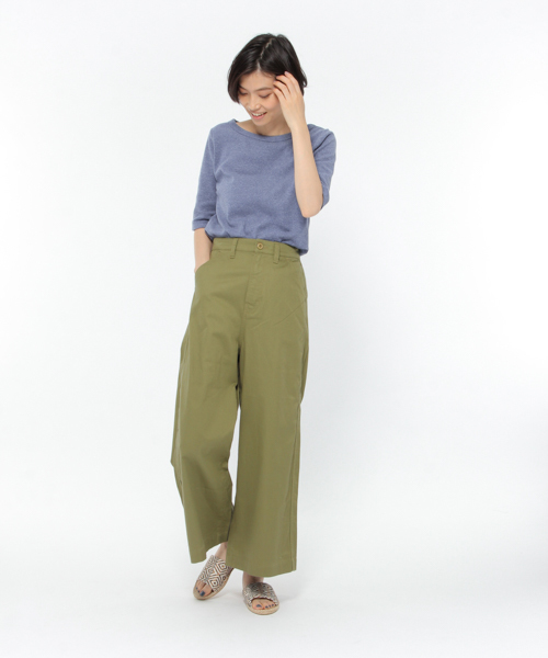 【吸水速乾】ストレッチボートネックTシャツ / LAKOLE 【吸水速乾】ストレッチボートネックTシャツ / LAKOLE