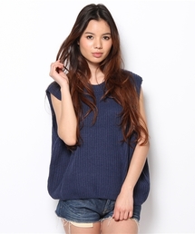 WHO'S WHO gallery | ビッグニットベスト(ニット/セーター)