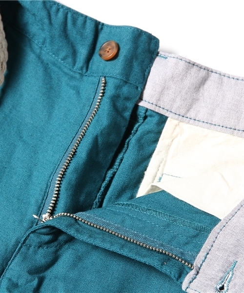 UNION STATION（ユニオンステーション）の「ベルト付き綿麻ショーツ（その他パンツ・メンズ・ベージュ/ターコイズブルー/ネイビー/ピンク/オレンジ・MEDIUM/LARGE/LL）」の12枚目の写真