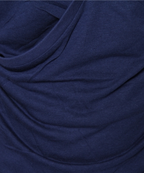 Lui's(ルイス)の「【Lui's】カシュクールTシャツ(Tシャツ/カットソー・メンズ・アイボリー/ネイビー/グレー・SMALL/MEDIUM)」の6枚目の写真