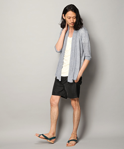 Lui's(ルイス)の「【Lui's】カシュクールTシャツ(Tシャツ/カットソー・メンズ・アイボリー/ネイビー/グレー・SMALL/MEDIUM)」の11枚目の写真