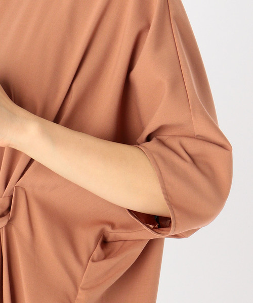 Liesse（リエス）の「ウエストギャザーリボン付きワンピース