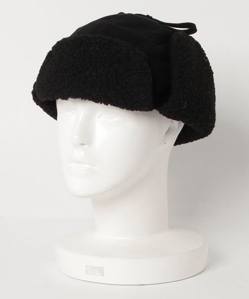 WEGO（ウィゴー）の「WEGO/ボアパイロットキャップ（ニットキャップ/ビーニー・レディース・ブラック/グレー・FREE）」の6枚目の写真