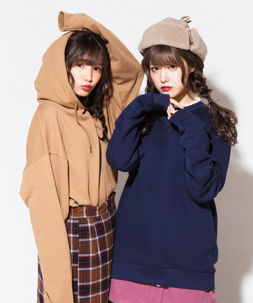 WEGO（ウィゴー）の「WEGO/ボアパイロットキャップ（ニットキャップ/ビーニー・レディース・ブラック/グレー・FREE）」の4枚目の写真