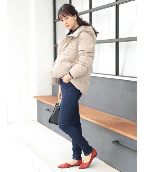 earth music&ecology(アースミュージックアンドエコロジー)の「・ファイバーダウンマウンテンパーカー 〇(マウンテンパーカー・レディース・ブラック/ベージュ/ネイビー・M/L)」の12枚目の写真