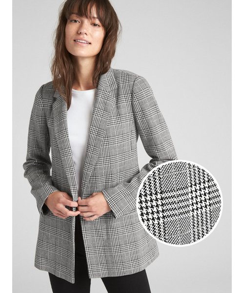 Gap ギャップ の クラシックプレイド ガールフレンドブレザー その他アウター Wear